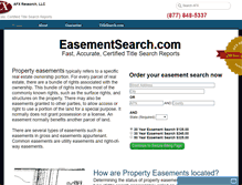 Tablet Screenshot of easementsearch.com